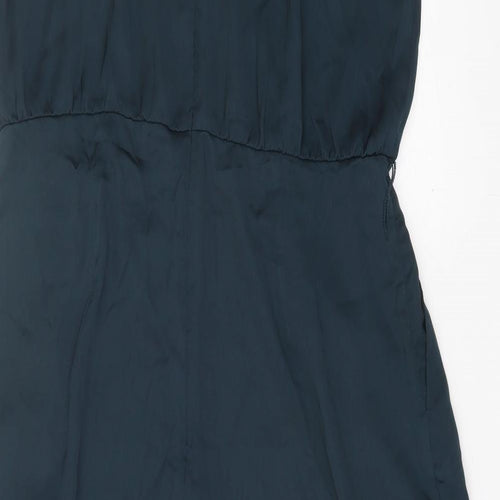 H&M Womens Green  Polyester Jumpsuit One-Piece Size 16  Zip