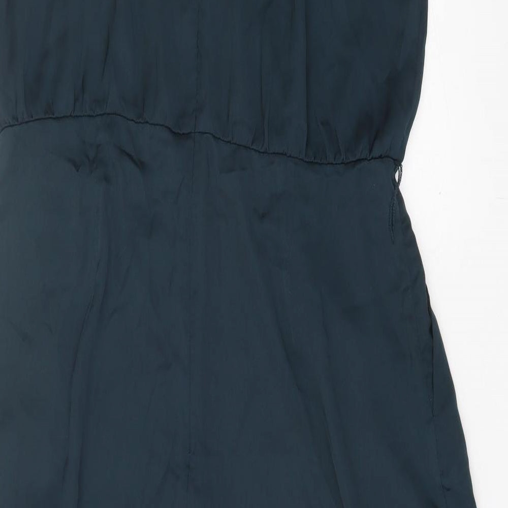 H&M Womens Green  Polyester Jumpsuit One-Piece Size 16  Zip