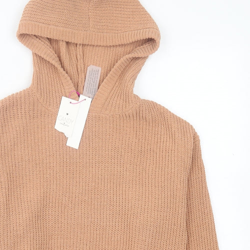 Matalan Girls Brown  Polyester Pullover Hoodie Size 13 Years  Pullover