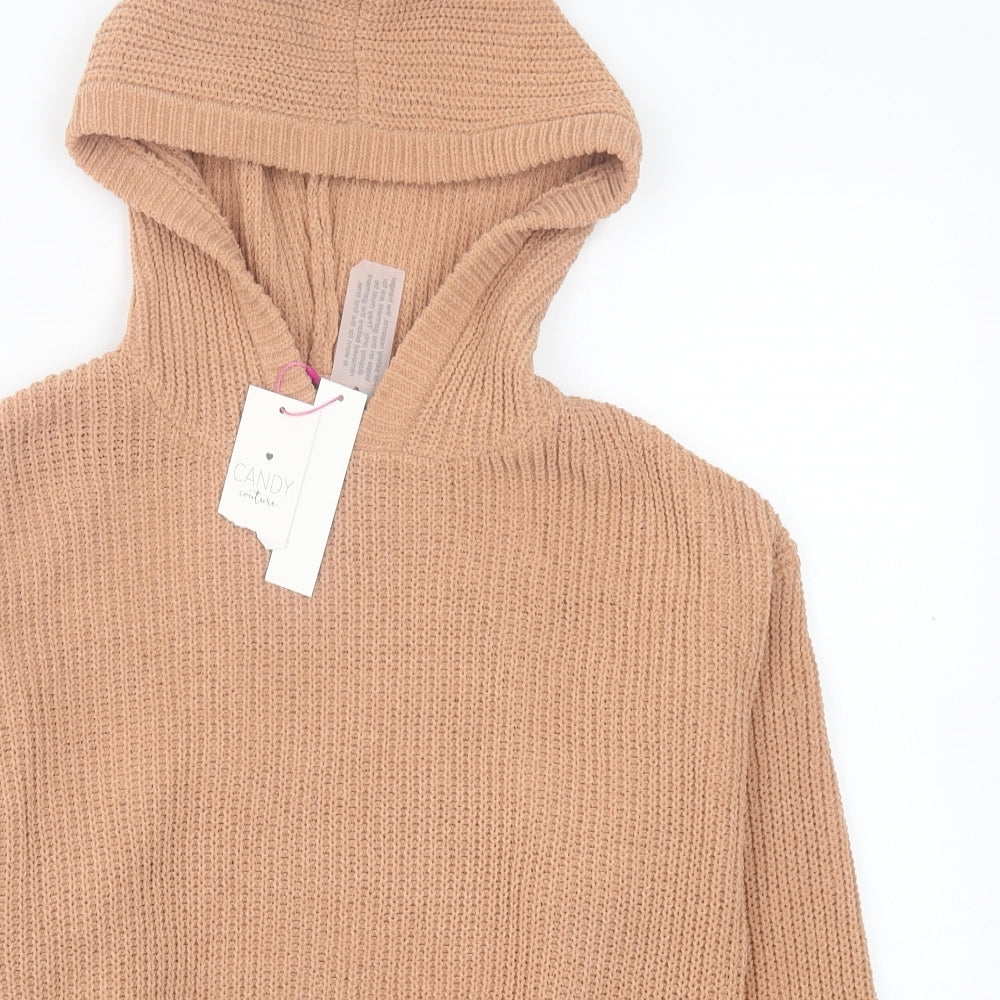 Matalan Girls Brown  Polyester Pullover Hoodie Size 13 Years  Pullover