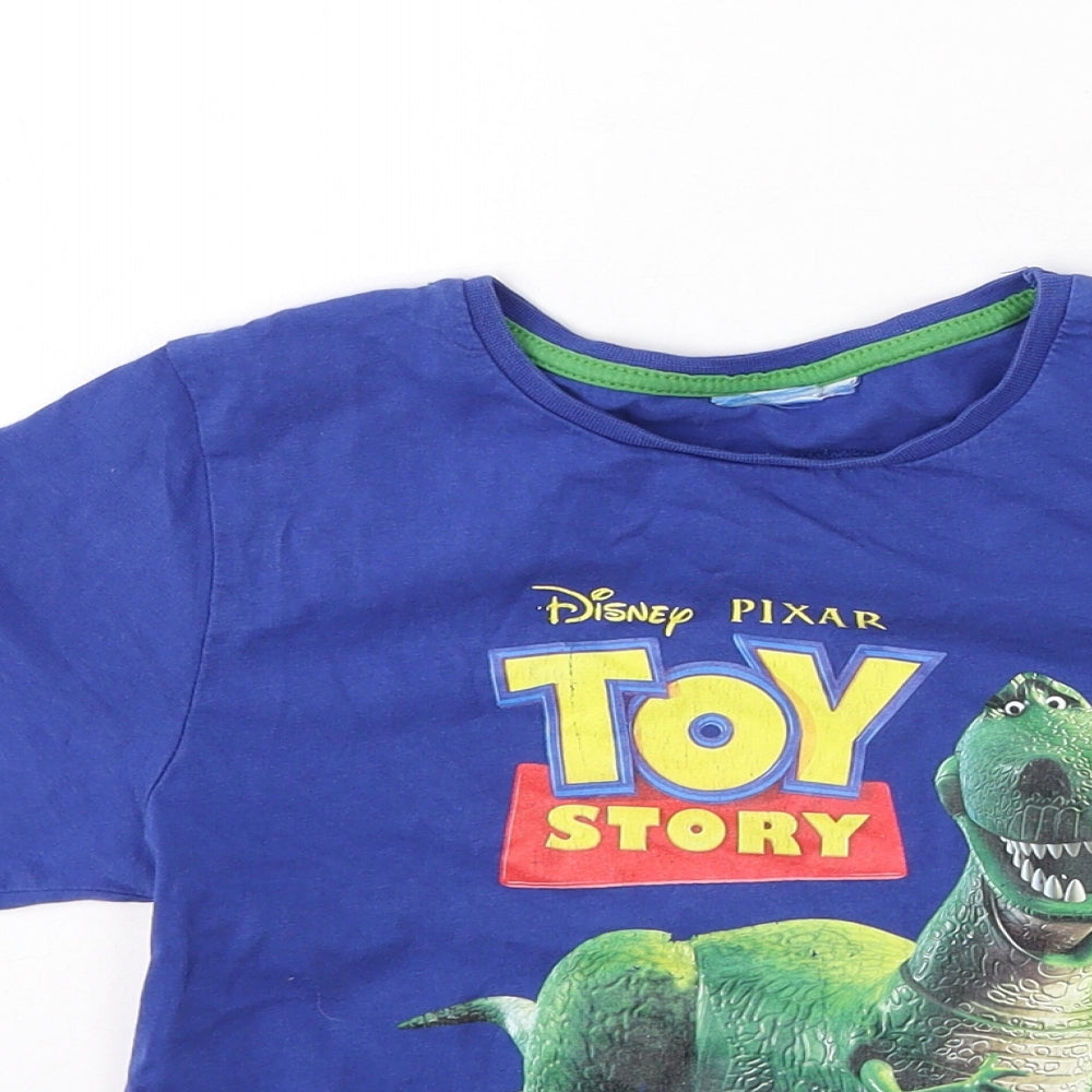 Rebel  Boys Blue  Cotton Basic Casual Size 6-7 Years Round Neck  - Toy story