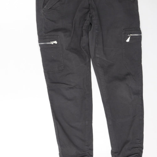 Rant & Rave Womens Grey  Cotton Jegging Trousers Size 32 L27 in Regular