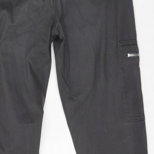 Rant & Rave Womens Grey  Cotton Jegging Trousers Size 32 L27 in Regular