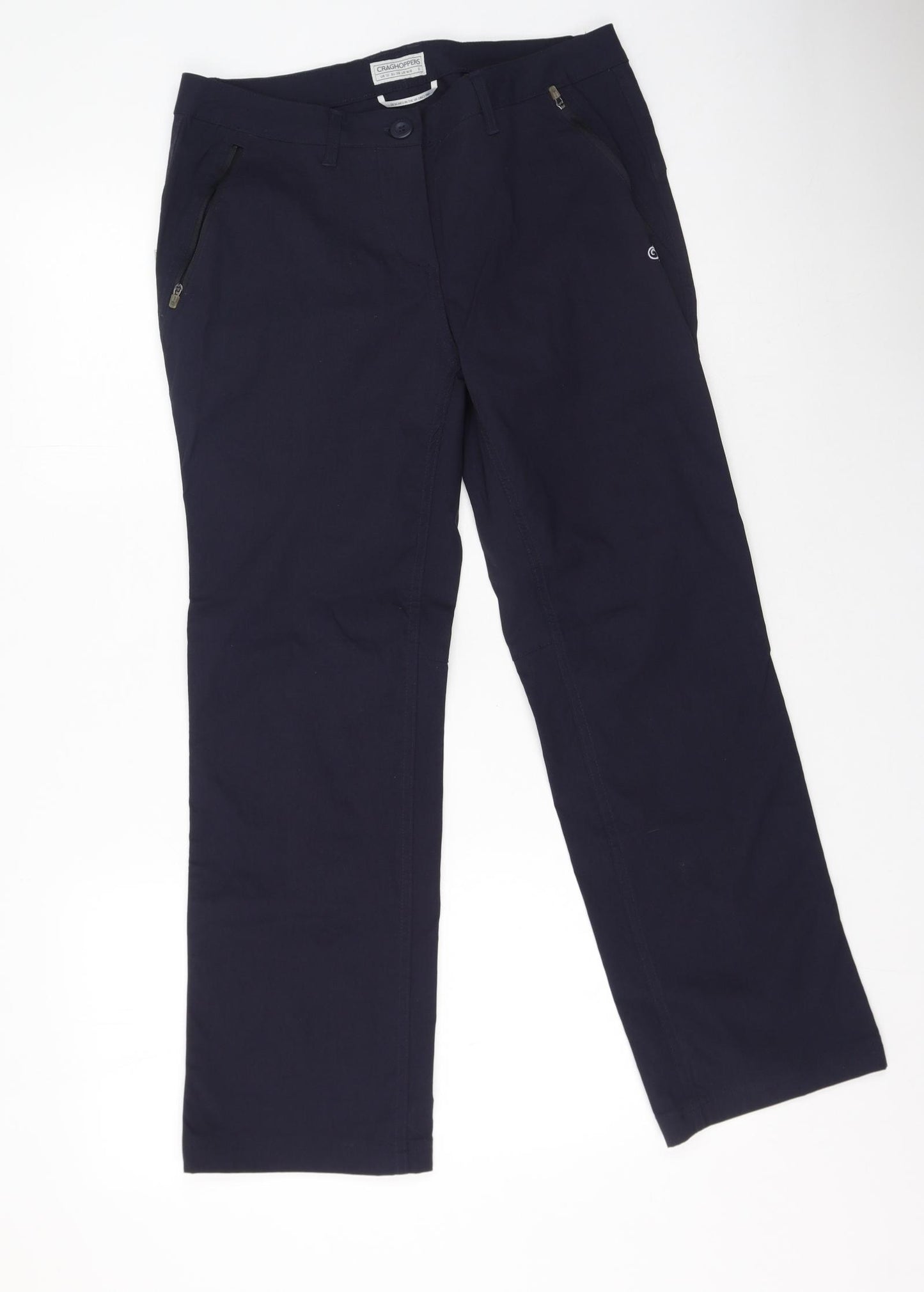 Craghoppers Womens Blue  Polyamide Trousers  Size 12 L30 in Regular