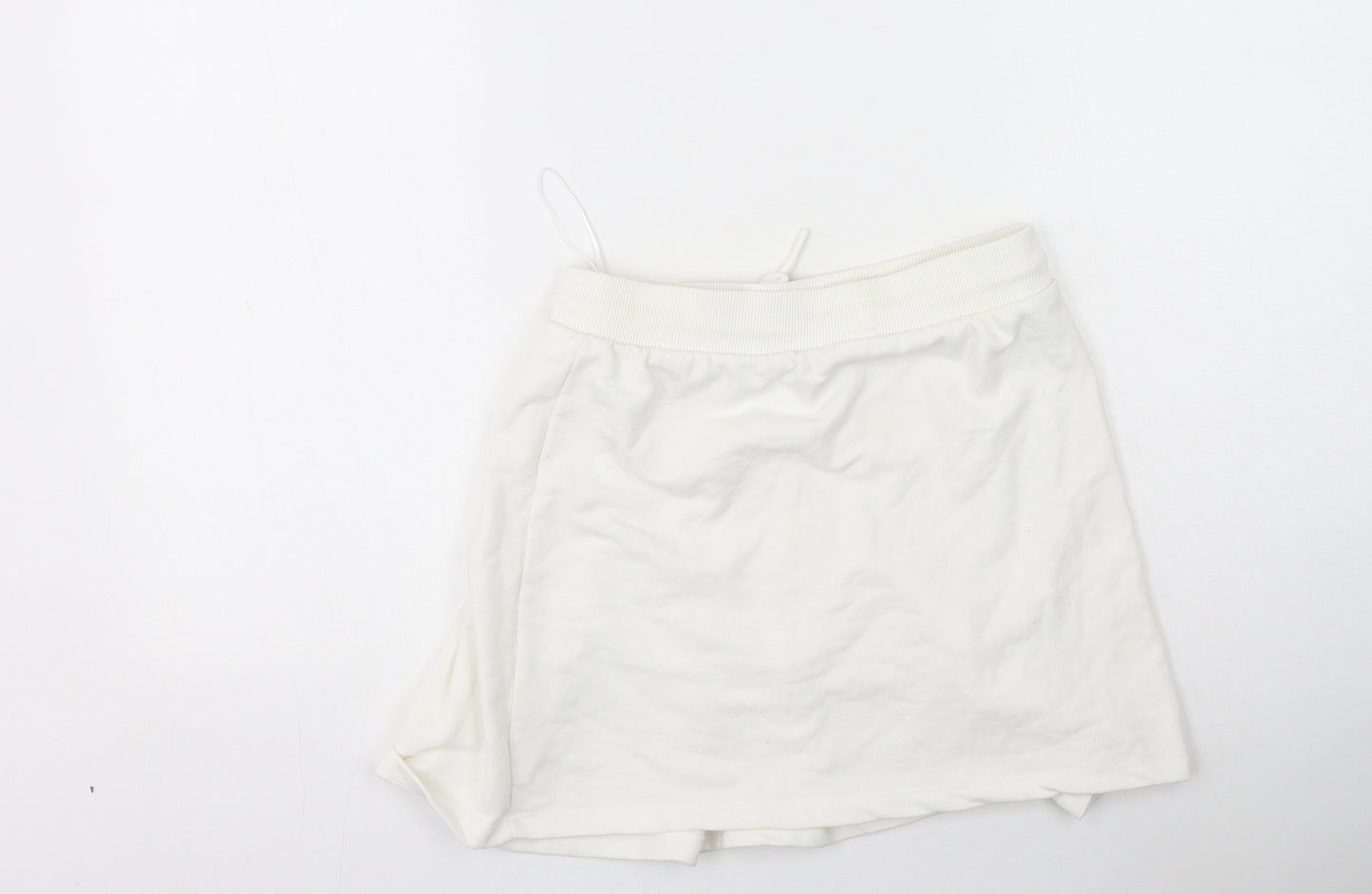 Primark Womens Ivory  Cotton Pleated Skirt Size XS