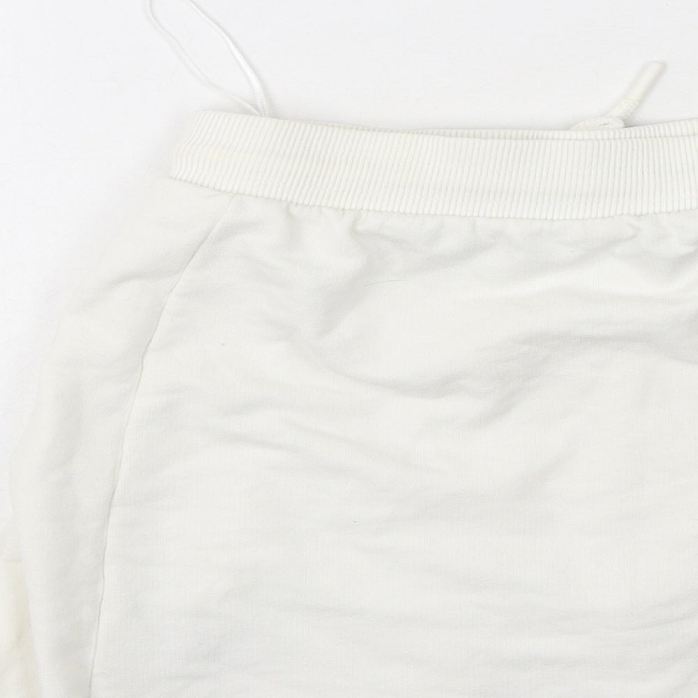Primark Womens Ivory  Cotton Pleated Skirt Size XS