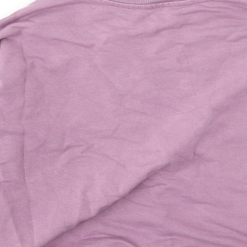 George  Girls Purple  Cotton Pullover Sweatshirt Size 7-8 Years