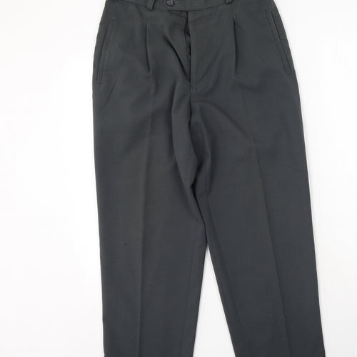REMUS Mens Grey  Polyester Trousers  Size M L26 in Regular