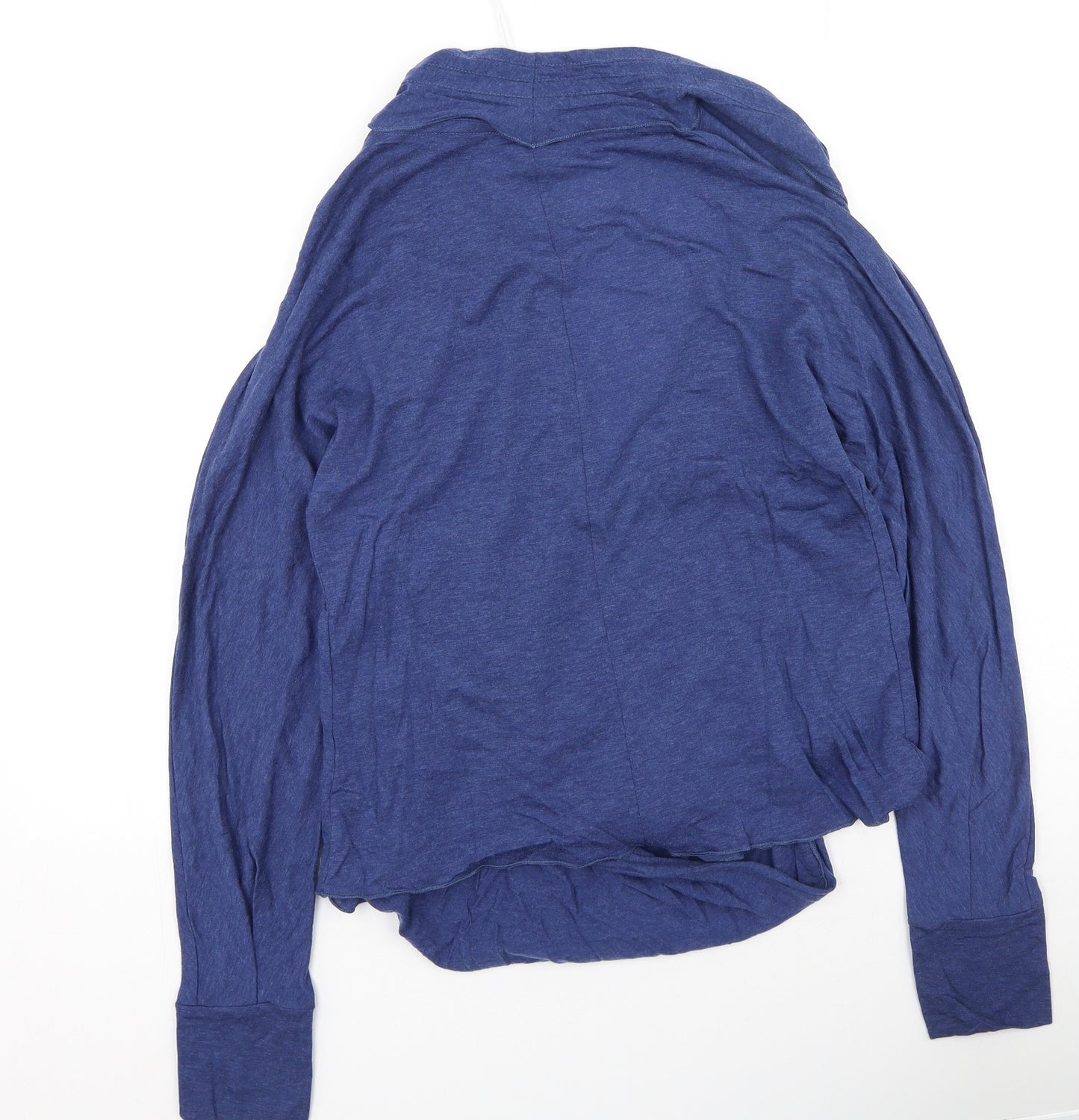 attune Womens Blue Round Neck  Lyocell Cardigan Jumper Size M