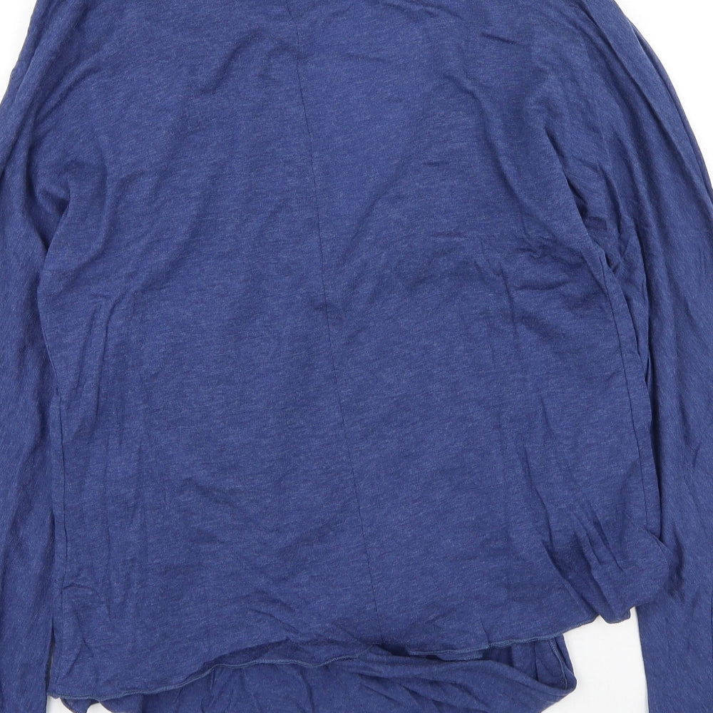 attune Womens Blue Round Neck  Lyocell Cardigan Jumper Size M