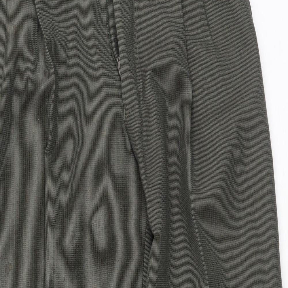 Burton Mens Multicoloured Plaid Polyester Trousers  Size 30 L27 in Regular