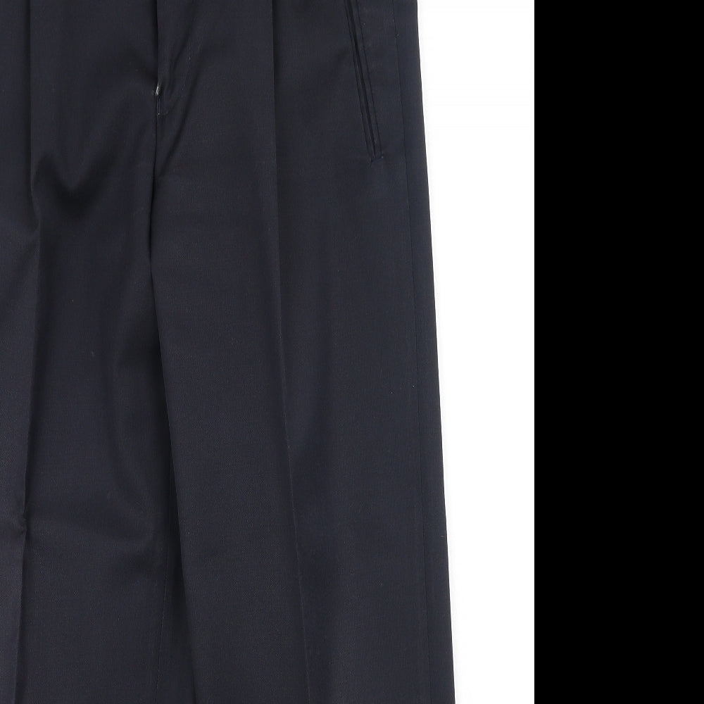 BHS Mens Black  Wool Trousers  Size 34 in L29 in Regular