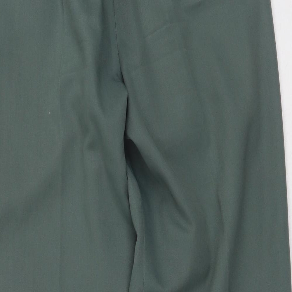 BHS Mens Green  Polyester Trousers  Size 30 in L28 in Regular
