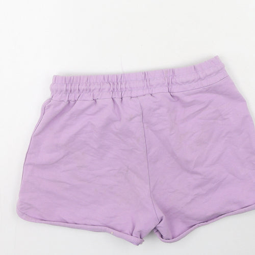 Nike  Womens Purple  Vinyl Sweat Shorts Size S L4 in Regular