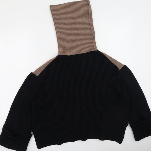 Apricot Womens Multicoloured High Neck  Viscose Pullover Jumper Size M