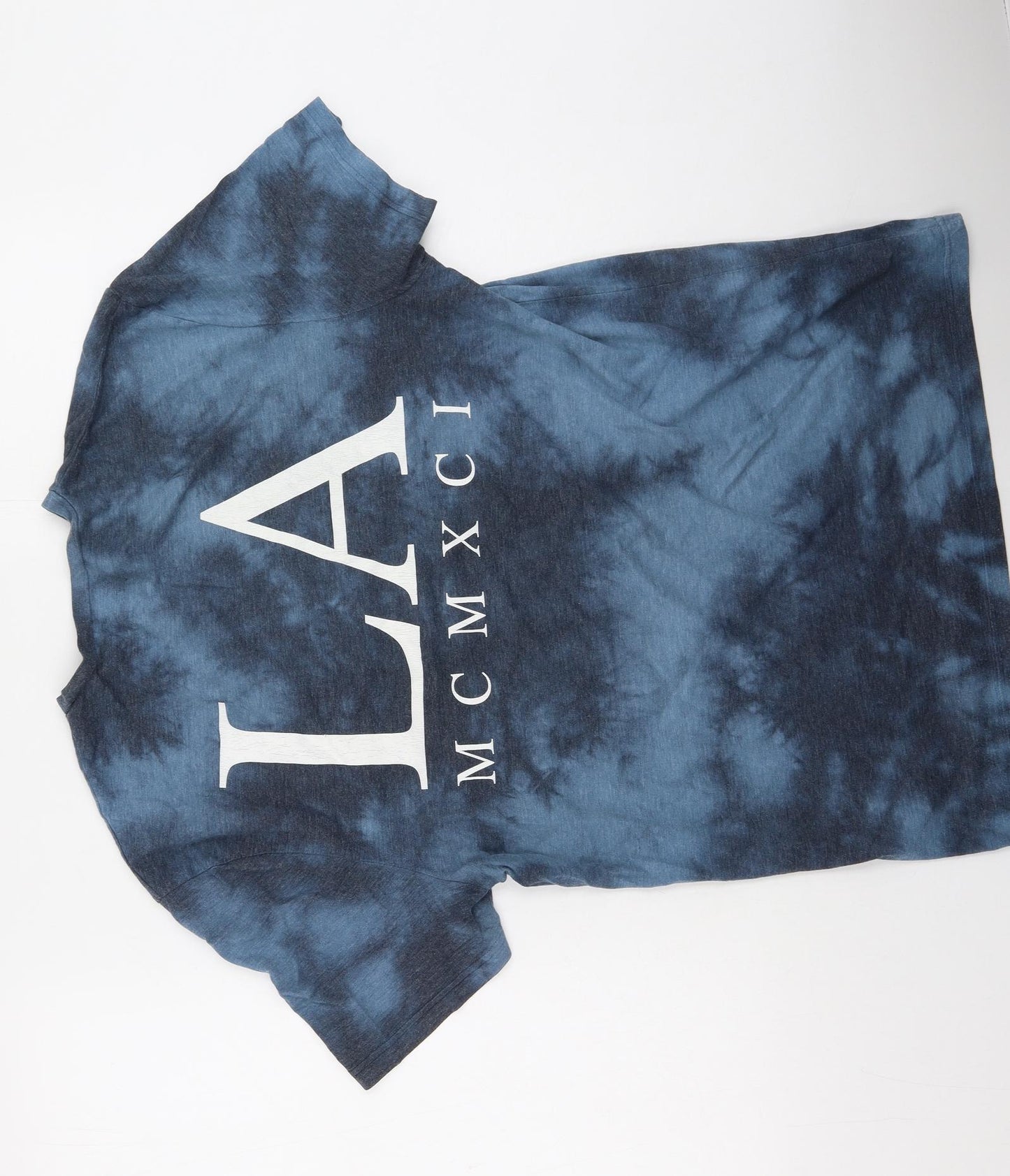 Topman Mens Multicoloured  Polyester  T-Shirt Size M Round Neck