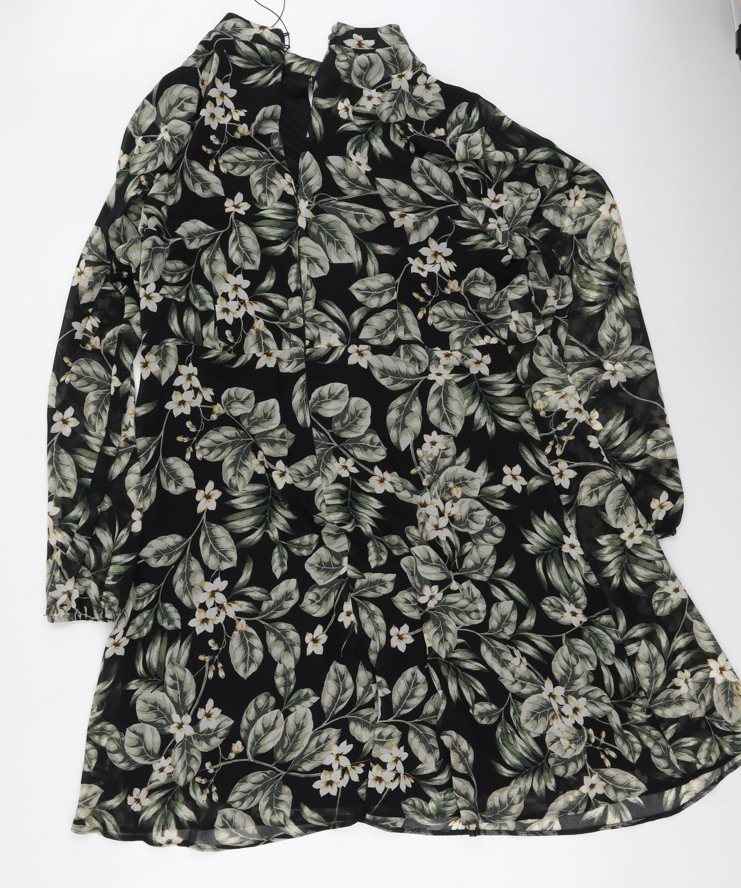 Soon Womens Multicoloured Floral Polyester Fit & Flare  Size 20  High Neck