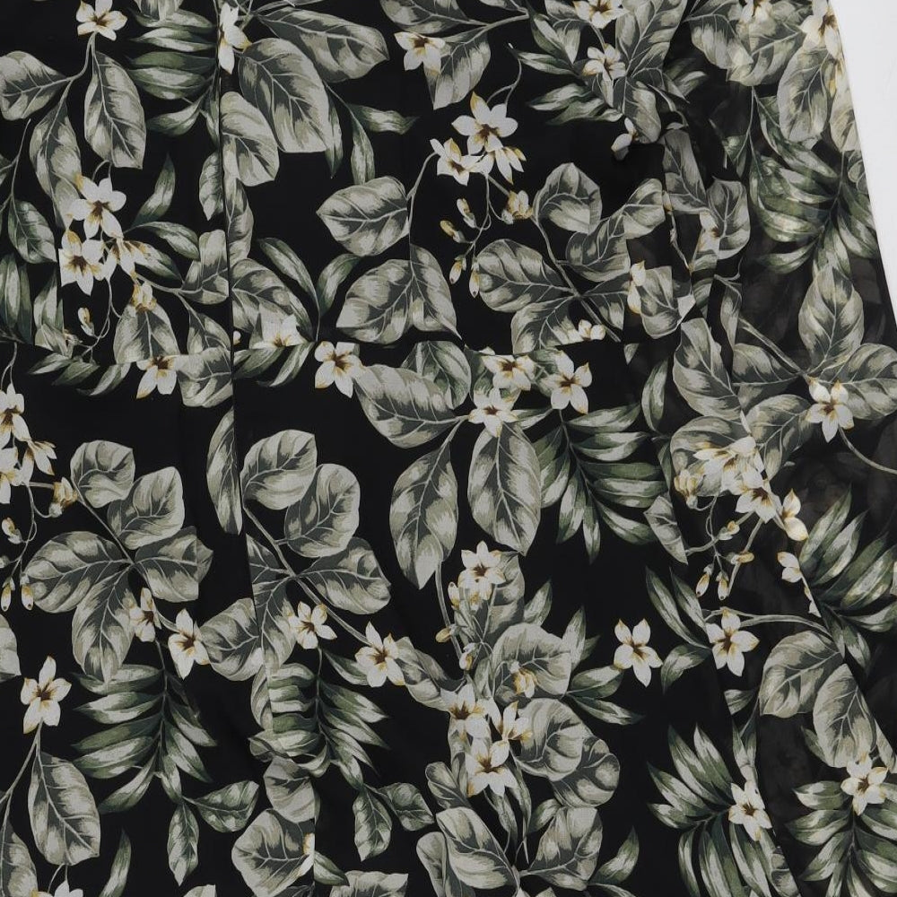Soon Womens Multicoloured Floral Polyester Fit & Flare  Size 20  High Neck