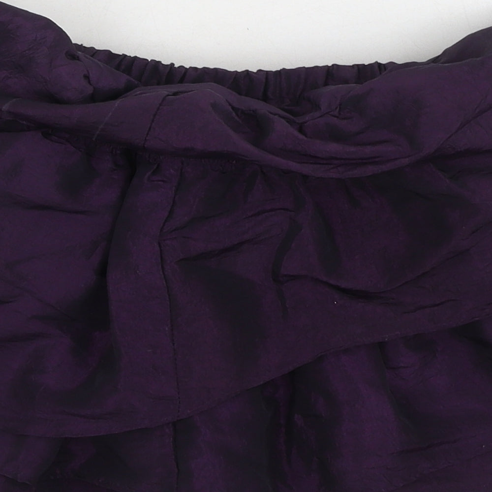 George  Girls Purple  Polyester Flare Skirt Size 18-24 Months