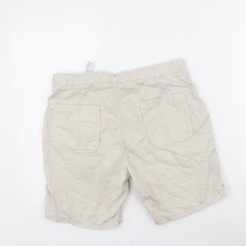 Zara Mens Beige  Cotton Chino Shorts Size 42 L7 in Regular