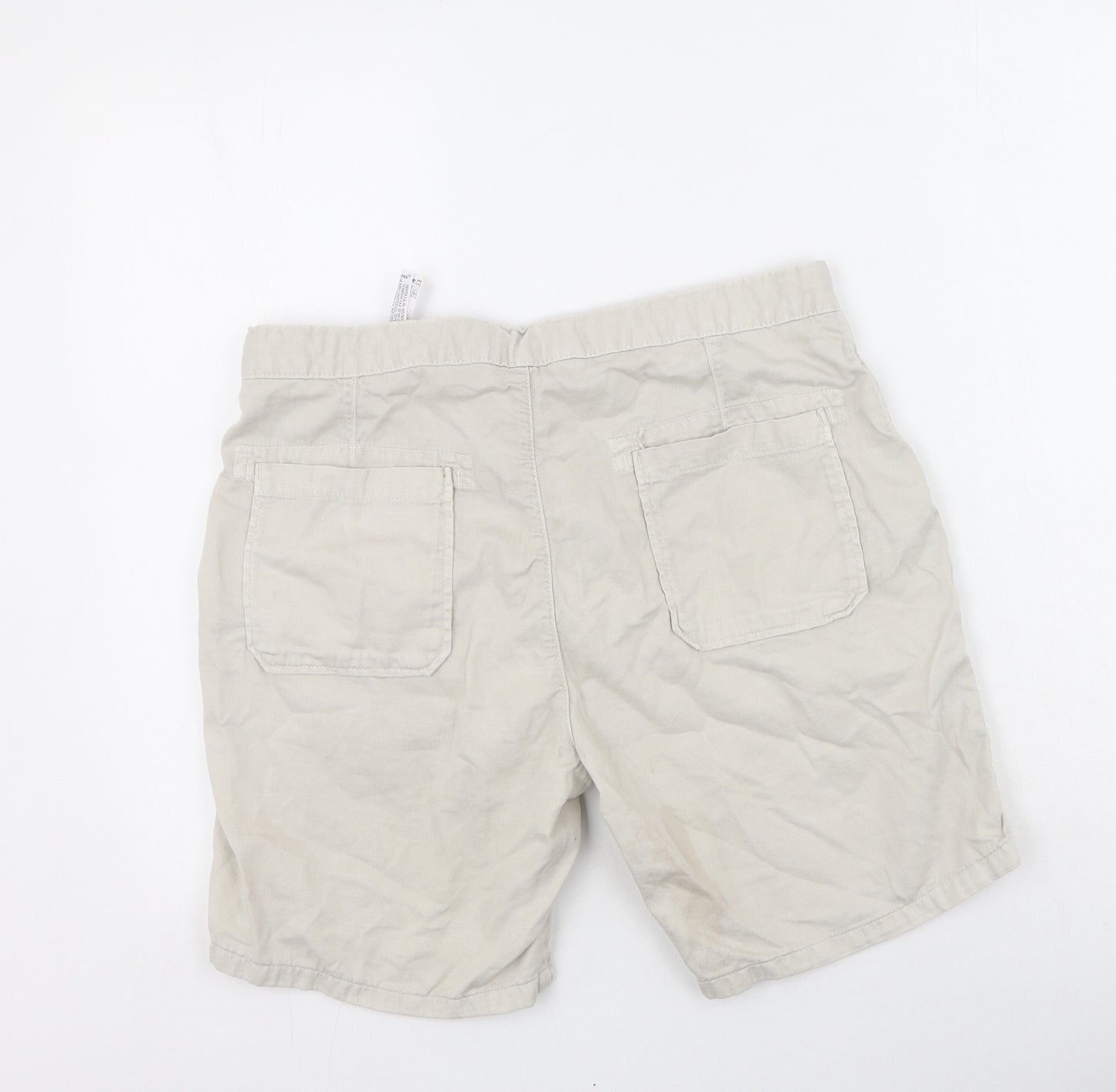 Zara Mens Beige  Cotton Chino Shorts Size 42 L7 in Regular