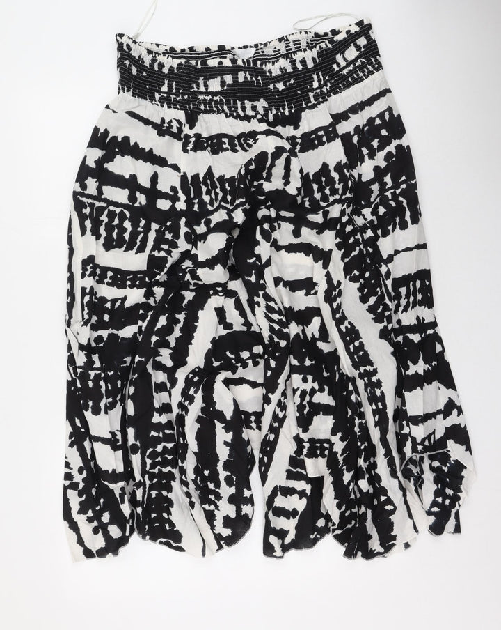Being Casual Womens Multicoloured Geometric Cotton Maxi Skirt Size 34 in