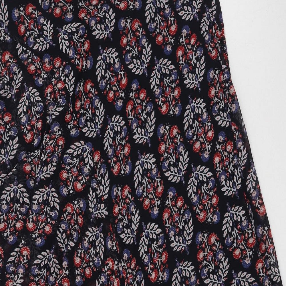 Marks and Spencer Womens Multicoloured Floral Polyester Maxi Skirt Size 14