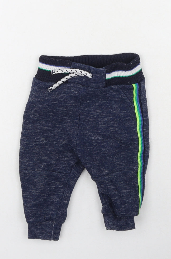 Primark Boys Multicoloured Cotton Jogger Trousers Size 3-6 Months