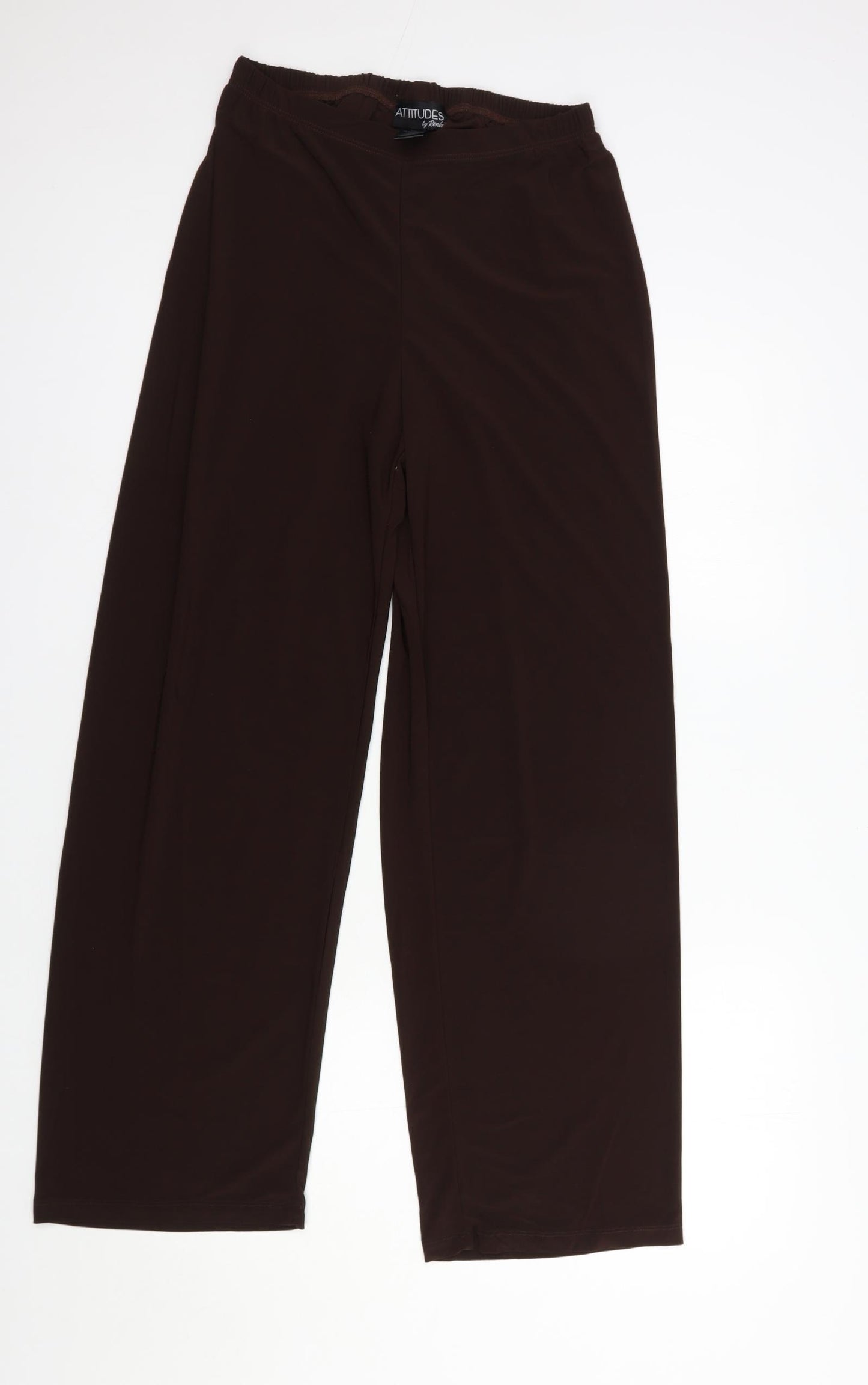 Attitudes Womens Brown  Polyester Trousers  Size S L29 in Regular