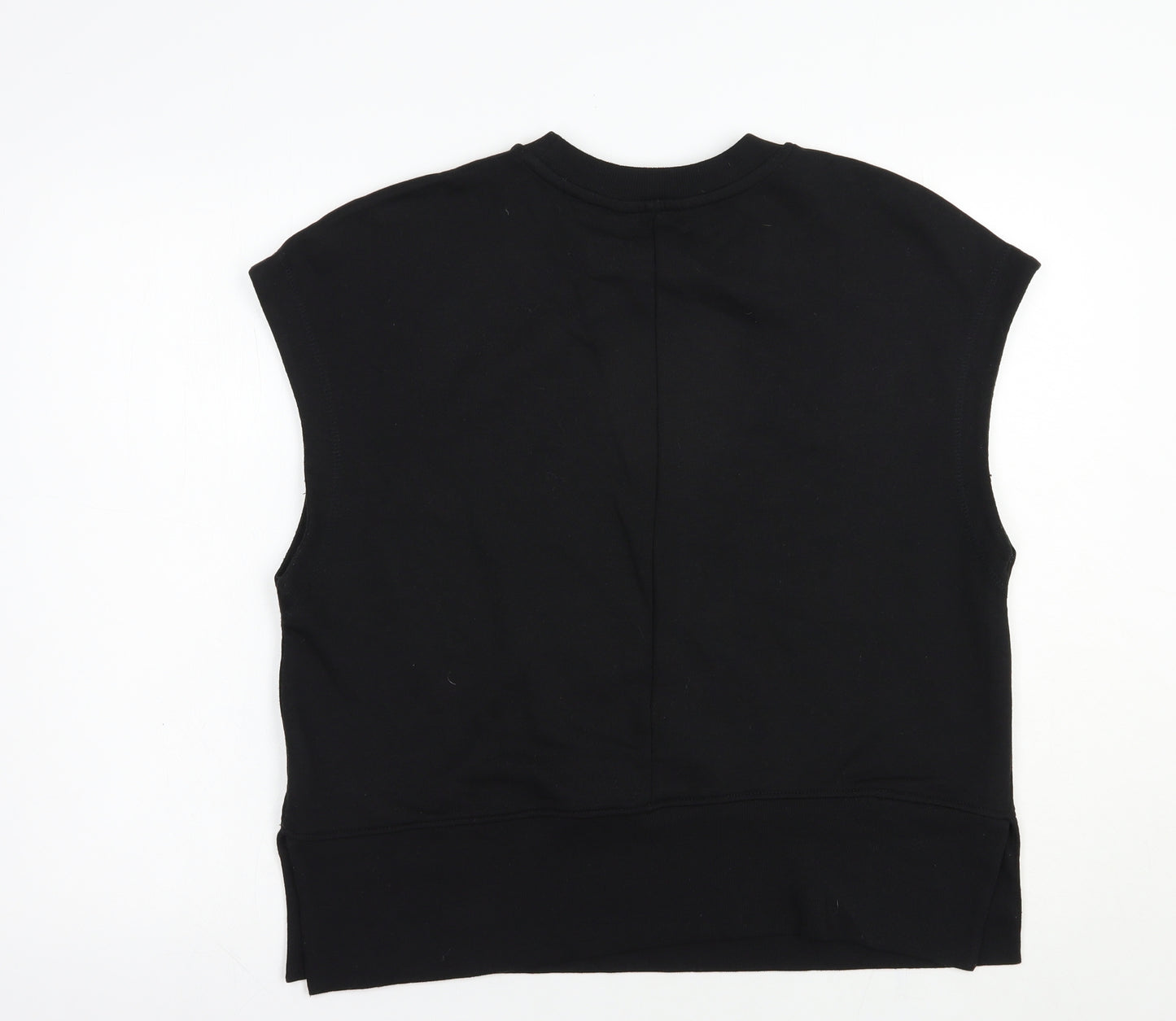 Primark Womens Black Crew Neck  Polyester Vest Jumper Size 12