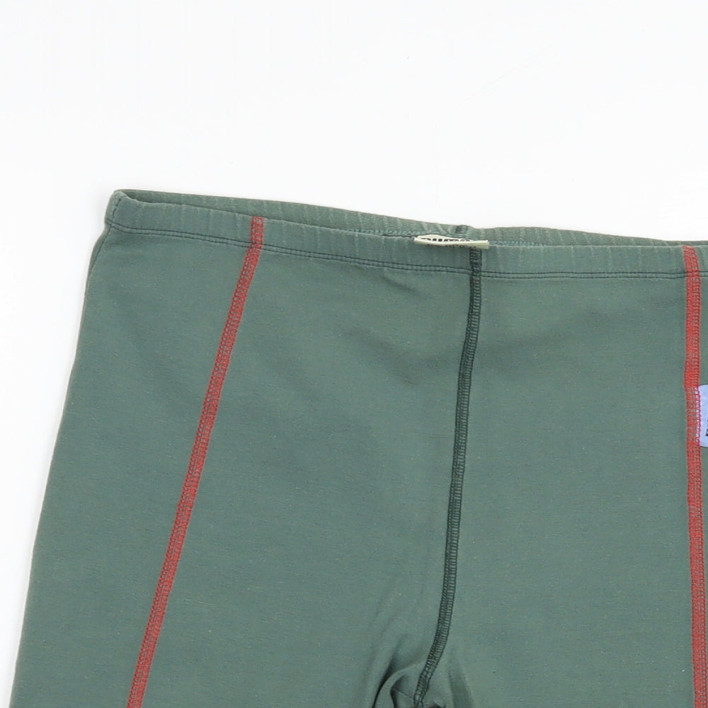 PUMA Womens Green  Cotton Compression Shorts Size M L9 in Regular
