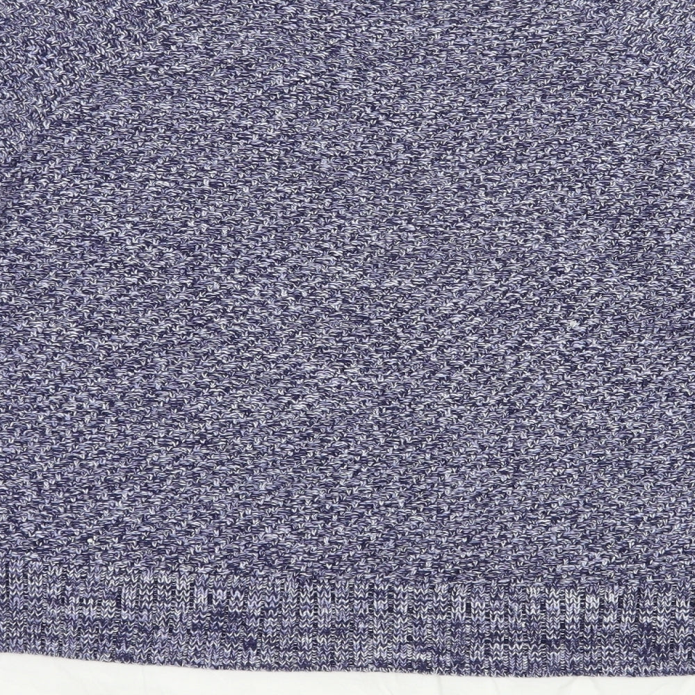 TU Womens Blue Crew Neck  Cotton Pullover Jumper Size 18