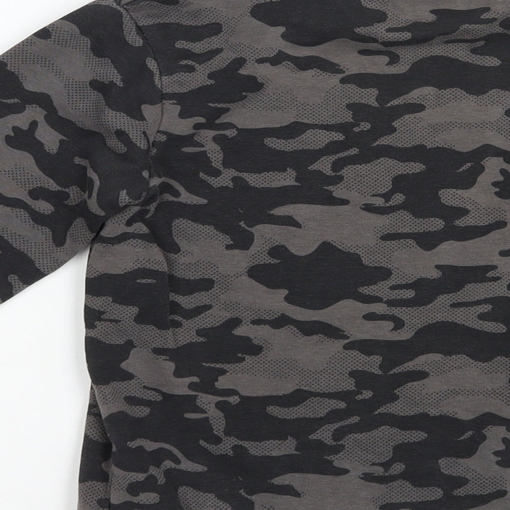 George Boys Grey Camouflage Cotton Pullover Sweatshirt Size 6-7 Years  Pullover