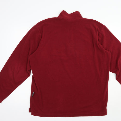 Jack Wolfskin Mens Red  Polyester Pullover Sweatshirt Size L