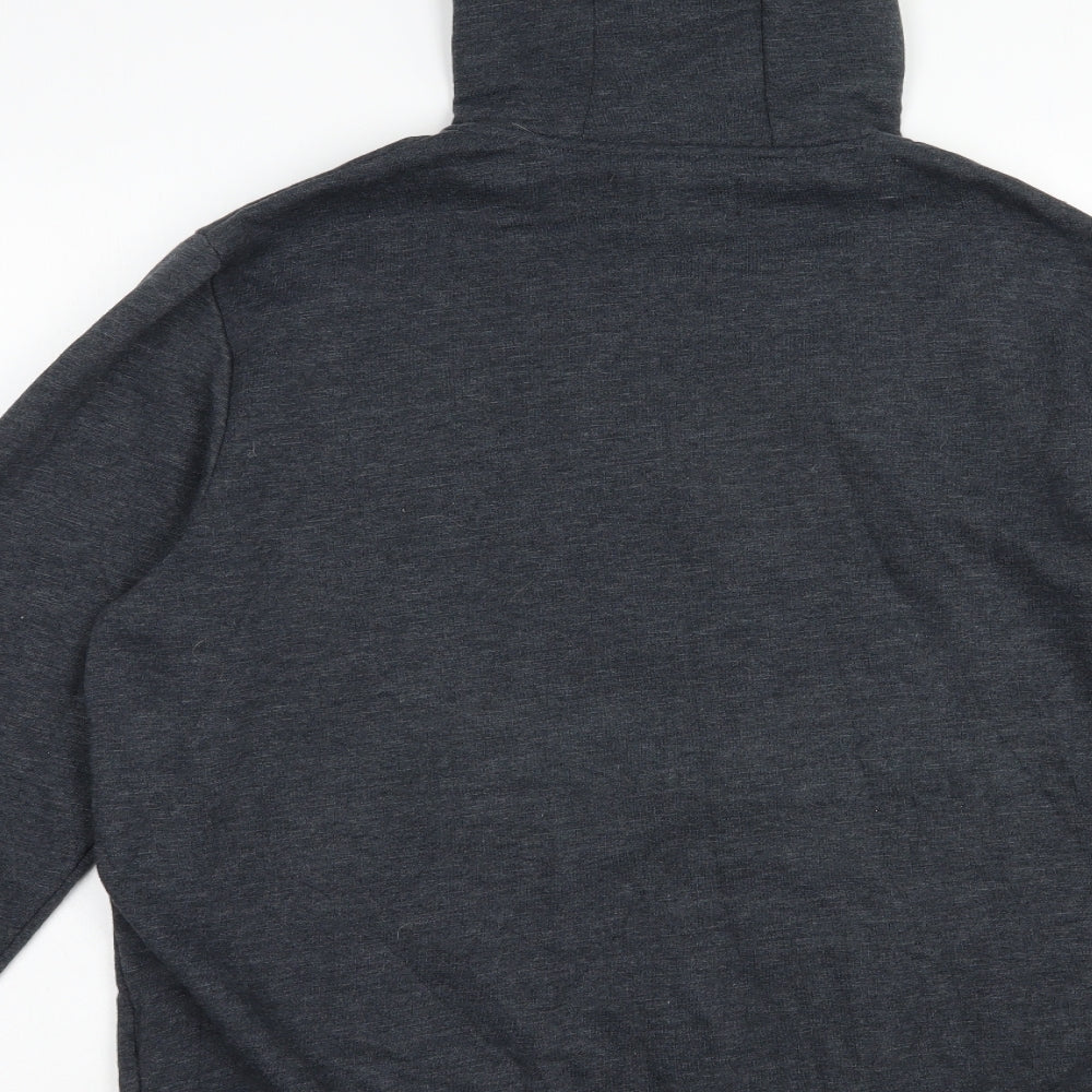 Dunnes Stores Mens Grey  Cotton Full Zip Hoodie Size L