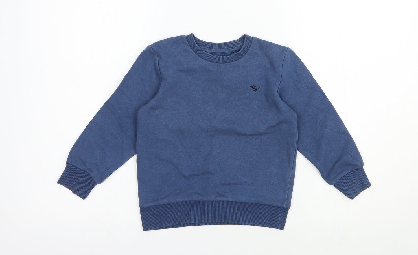 NEXT Boys Blue  Cotton Pullover Sweatshirt Size 3-4 Years  Pullover