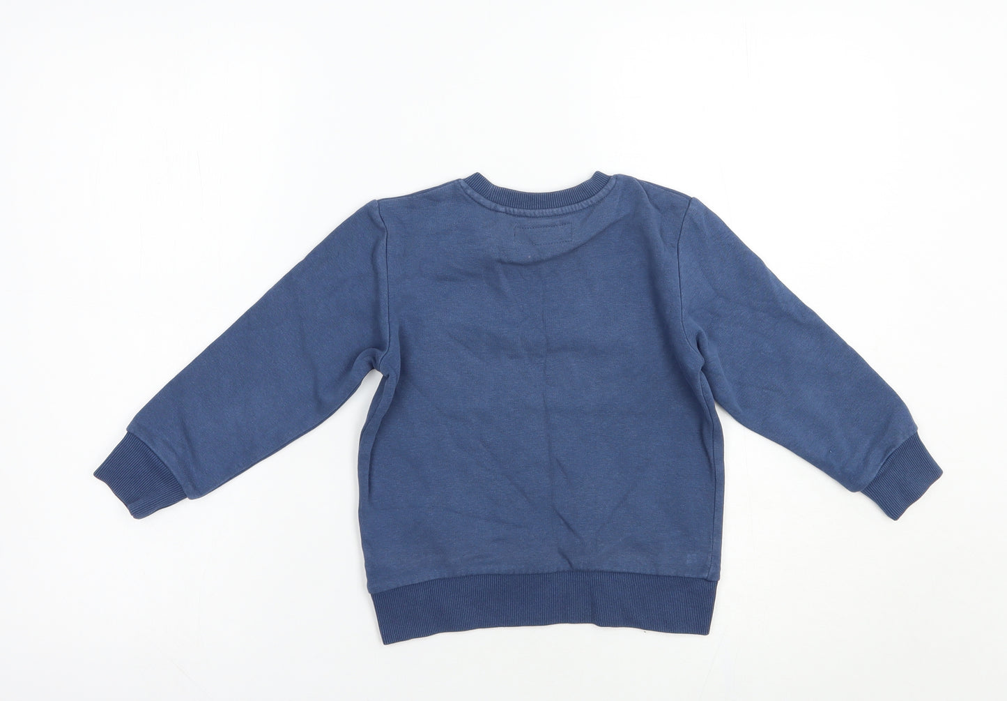 NEXT Boys Blue  Cotton Pullover Sweatshirt Size 3-4 Years  Pullover