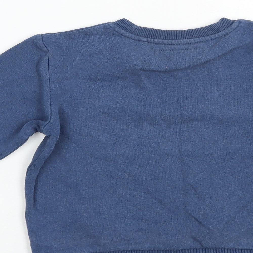 NEXT Boys Blue  Cotton Pullover Sweatshirt Size 3-4 Years  Pullover