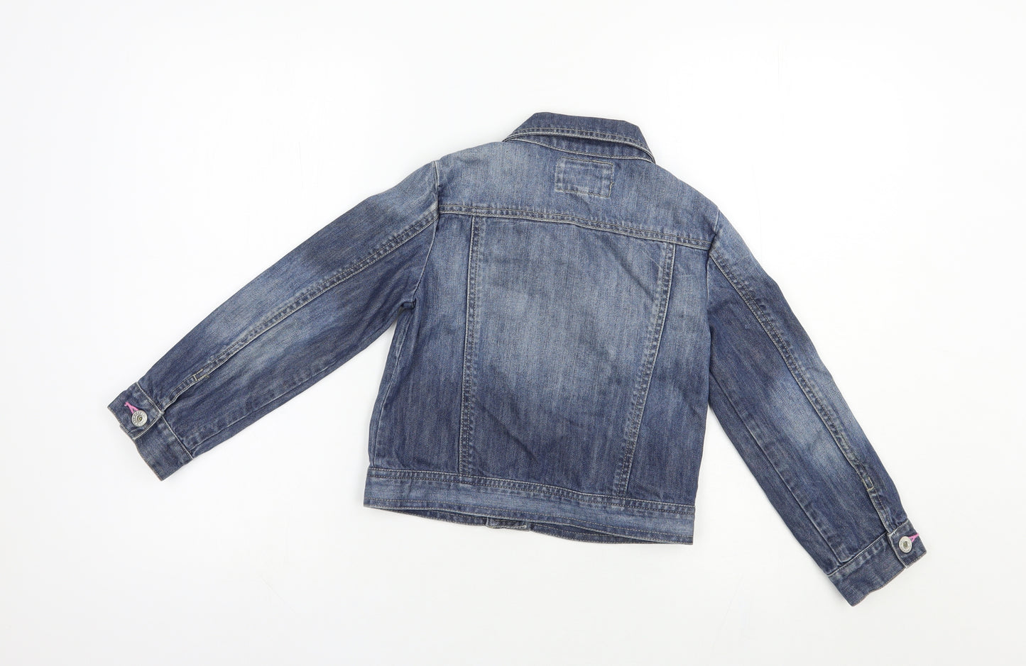 Debenhams Girls Blue   Basic Jacket Jacket Size 8 Years  Button