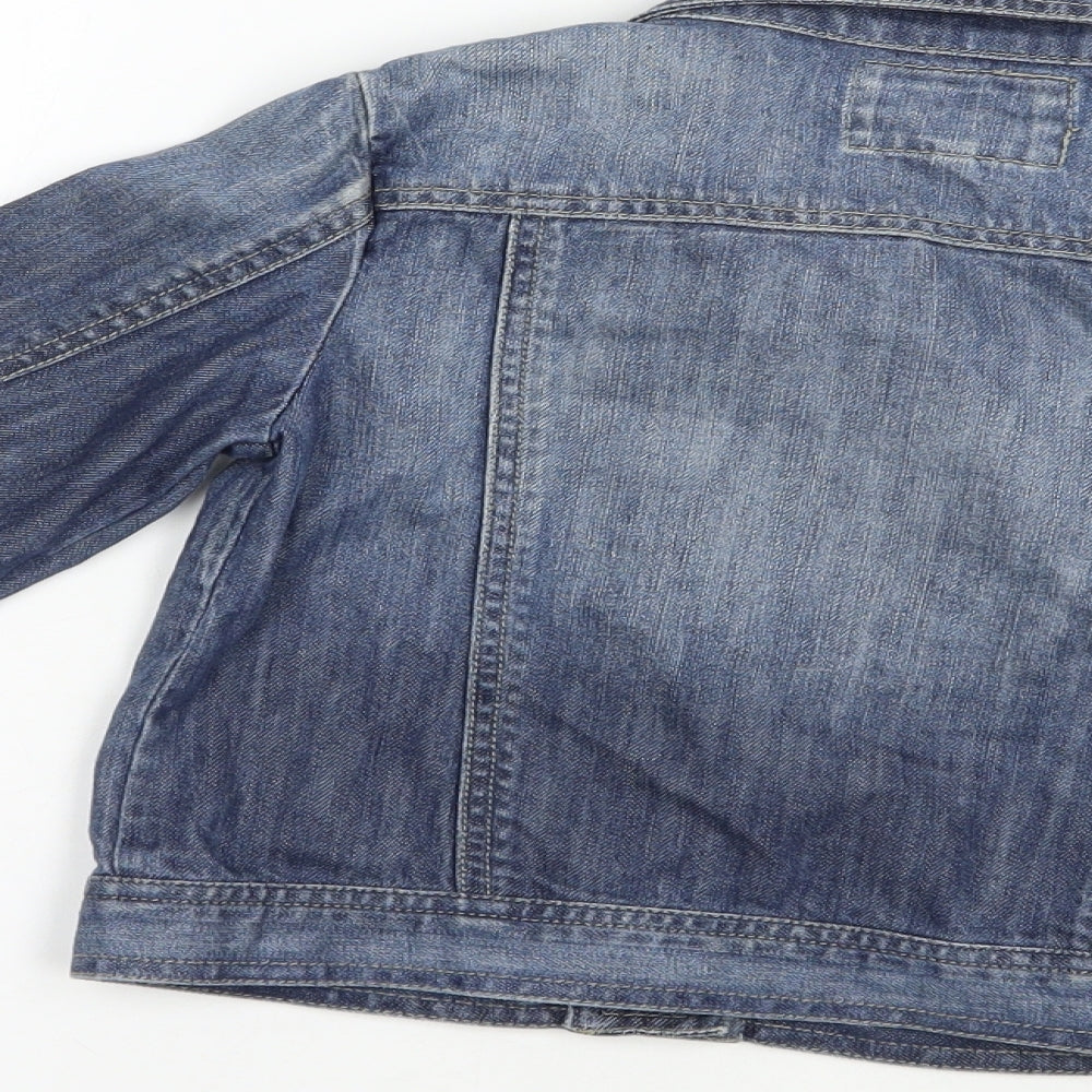 Debenhams Girls Blue   Basic Jacket Jacket Size 8 Years  Button