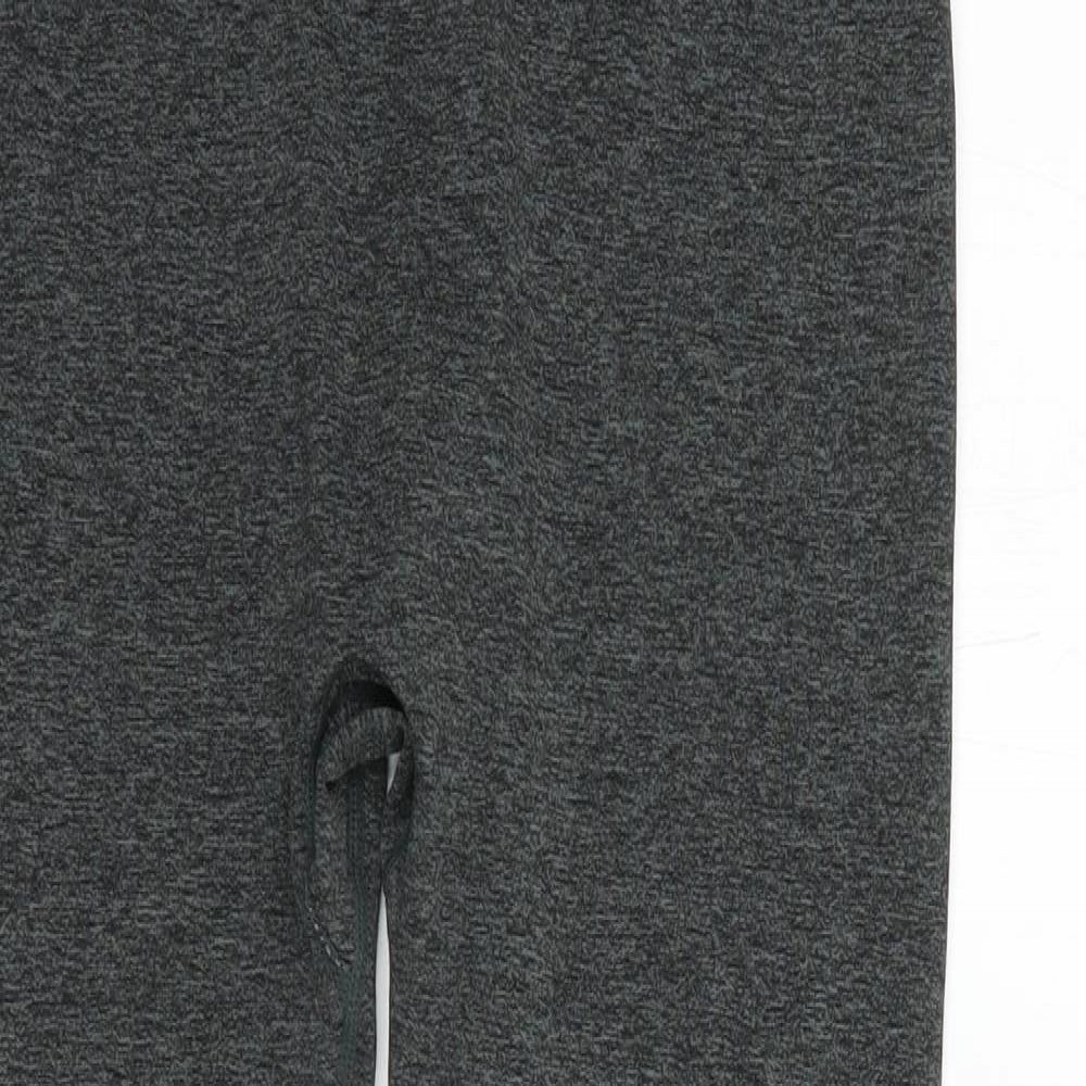 Primark Womens Grey  Polyamide Compression Leggings Size 14 L25 in Regular