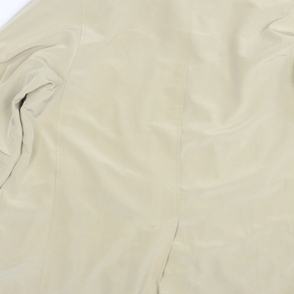 Under Wraps Womens Beige   Trench Coat Coat Size 14  Button
