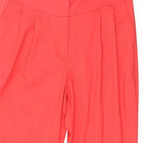 NEXT Womens Orange  Polyurethane Trousers  Size 10 L26.5 in Regular