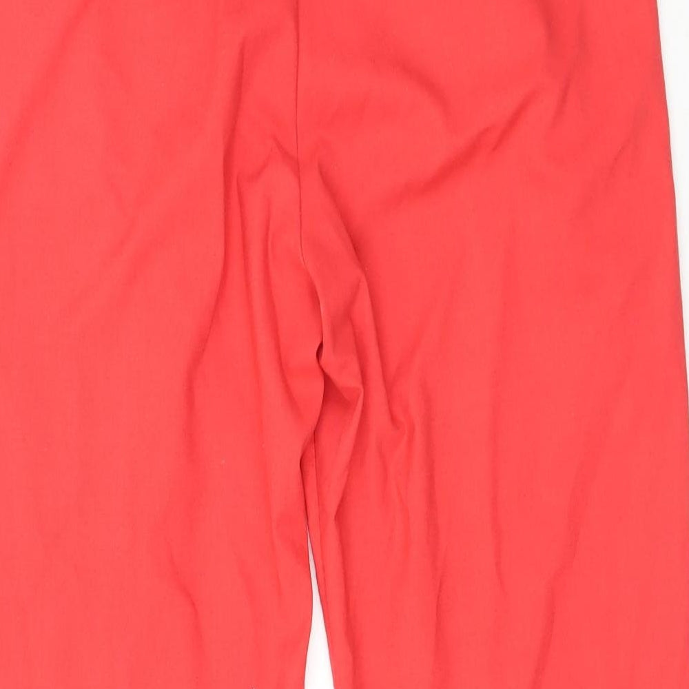 NEXT Womens Orange  Polyurethane Trousers  Size 10 L26.5 in Regular
