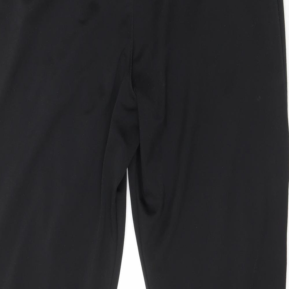 adidas Mens Black  Polyester Sweatpants Trousers Size 2XL L29 in Regular