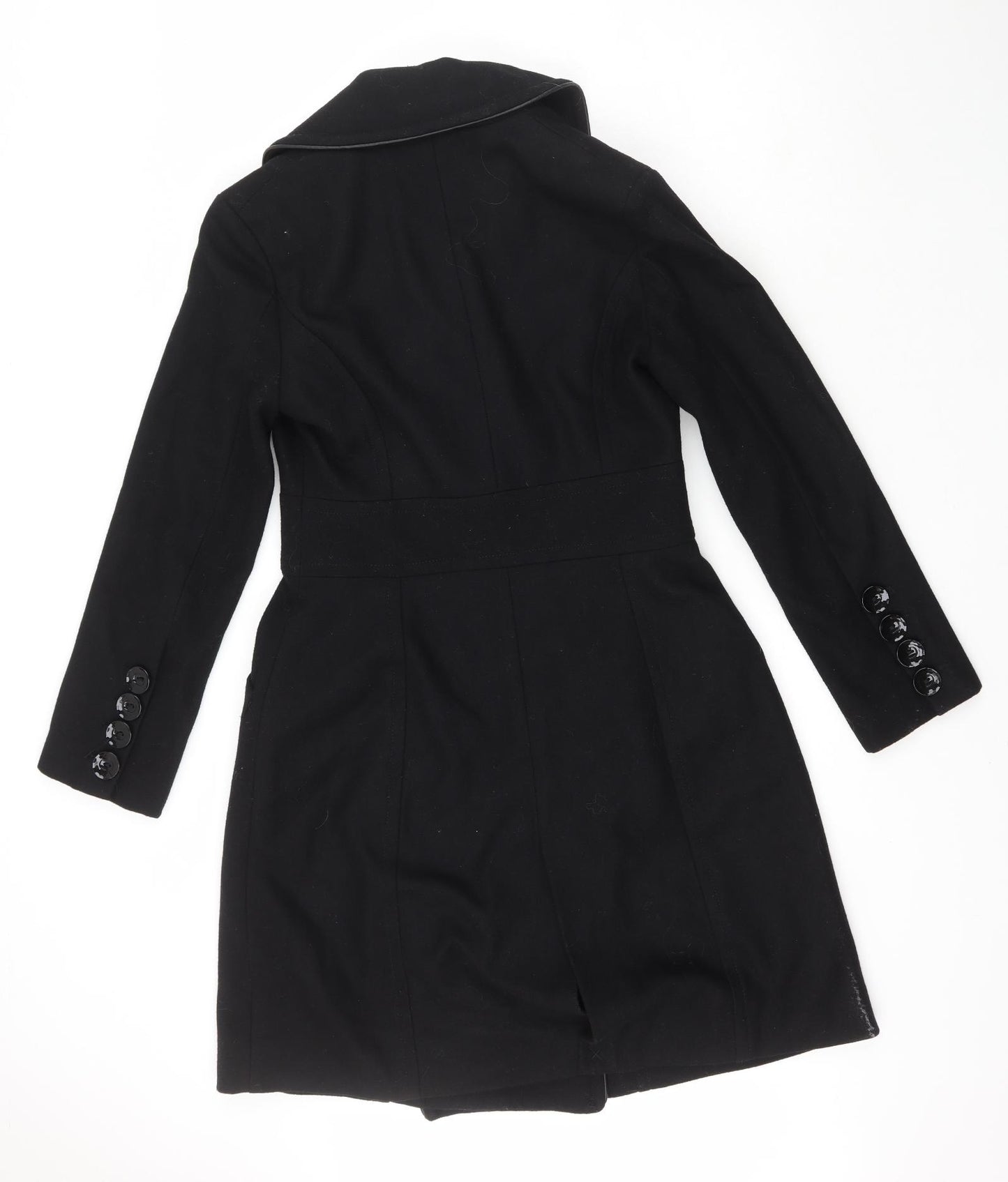New Look Womens Black   Trench Coat Coat Size 12