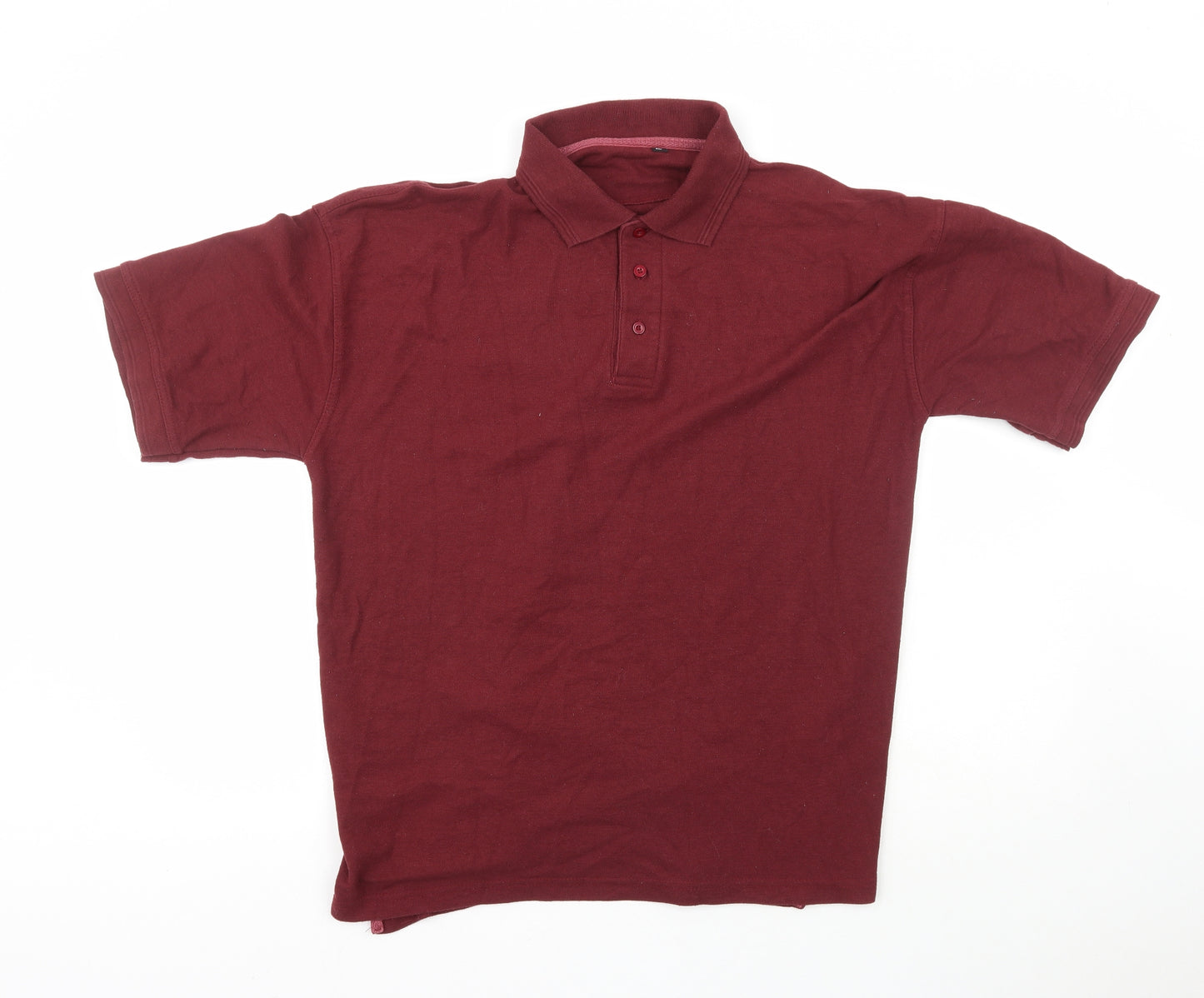 Preworn Mens Red  Cotton  Polo Size XL Collared