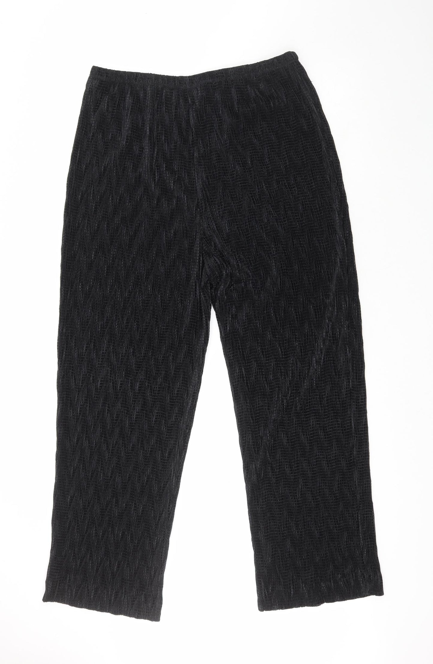 Collectables Womens Black  Polyester Trousers  Size 18 L28 in Regular