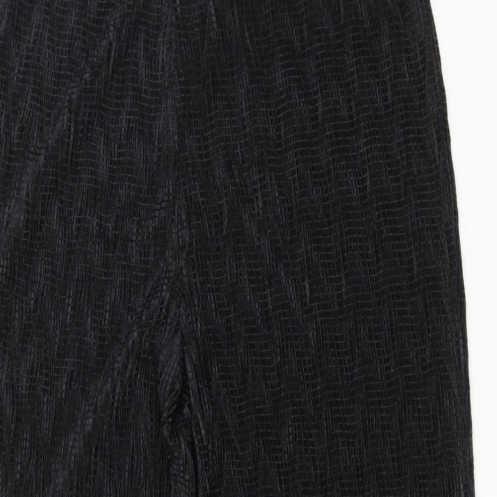Collectables Womens Black  Polyester Trousers  Size 18 L28 in Regular