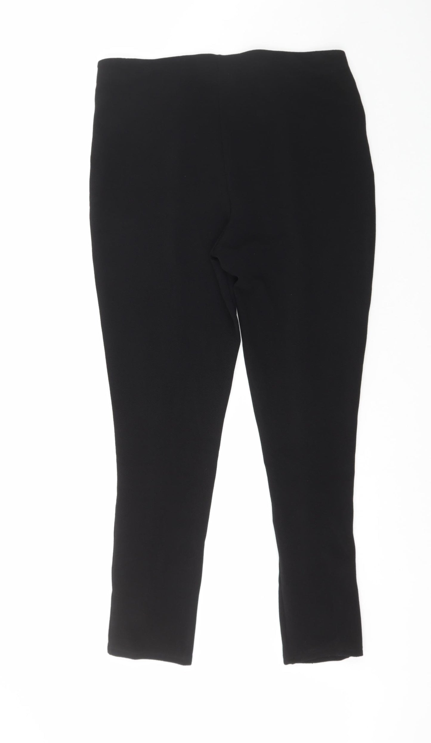 Pep&Co Womens Black  Polyester Trousers  Size 16 L27 in Regular